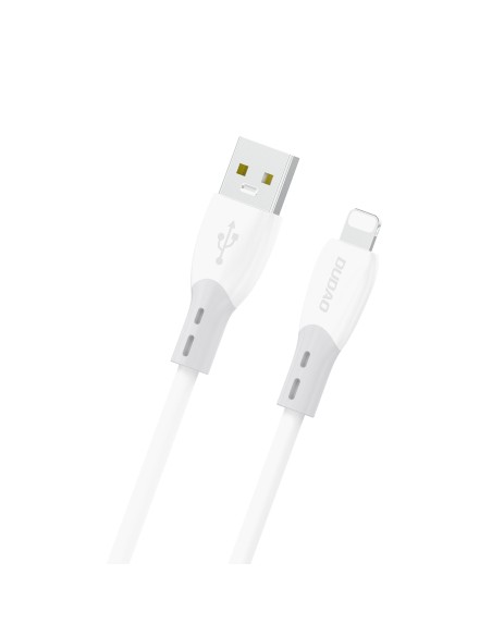 
Silikoninis pintas USB-A laidas - iPhone Lightning L25SL 30W 1m - Baltas
