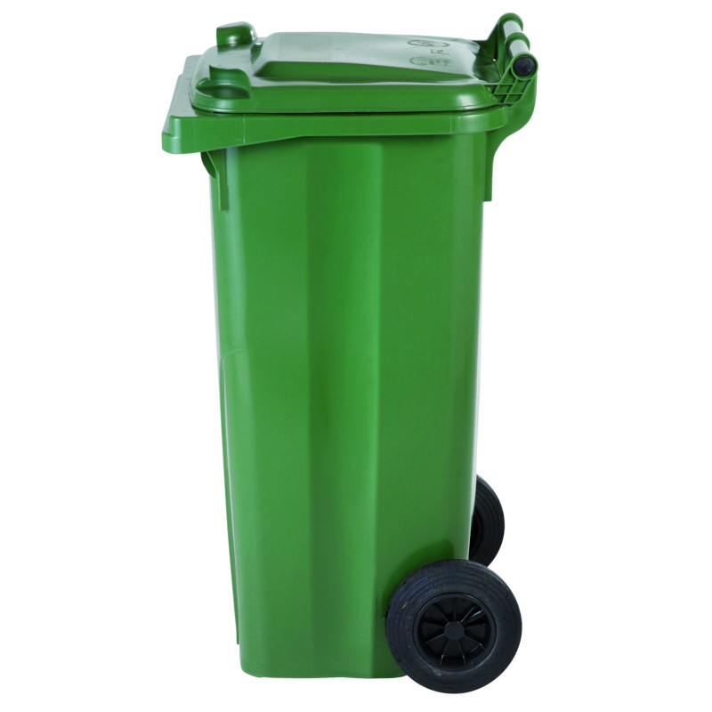 Atliekų ir šiukšlių konteineris SERTIFIKATAI Europlast Austria - žalias 120L