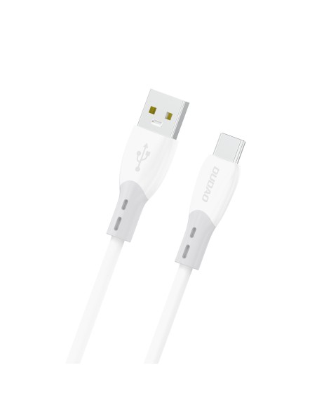 
Silikoninis pintas kabelis USB-A - USB-C L25ST 5A 1m - baltas
