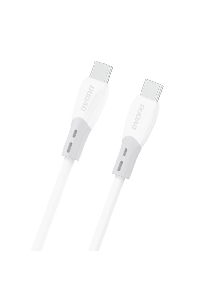
Silikoninis pintas laidas USB-C L25SC 60W 1m - baltas
