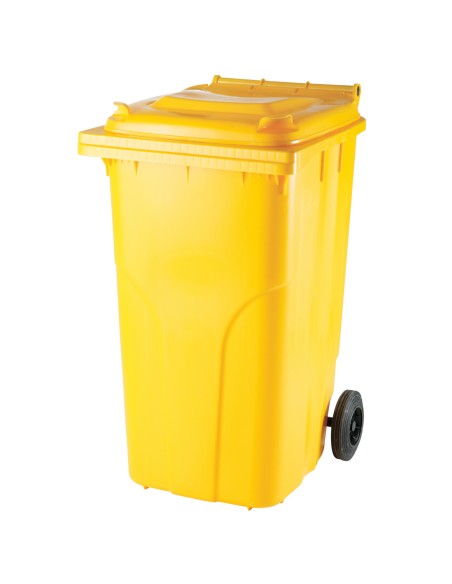 Atliekų ir šiukšlių konteineris SERTIFIKATAI Europlast Austria - geltona 240L Atliekų ir šiukšlių konteineris SERTIFIKATAI Europlast Austria - geltona 240L