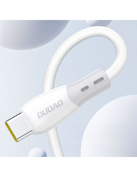 
Silikoninis pintas laidas USB-C L25SC 60W 2m - baltas
