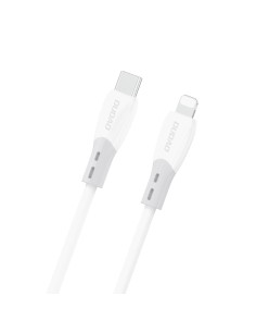 
Silikoninis pintas USB-C laidas - iPhone Lightning L25SX 30W 2m - Baltas
