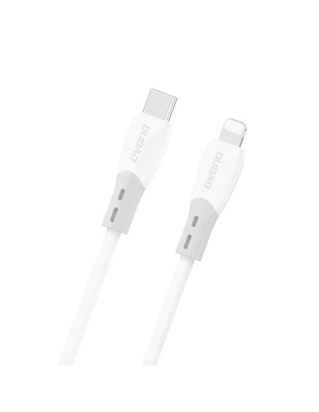 
Silikoninis pintas USB-C laidas - iPhone Lightning L25SX 30W 2m - Baltas

