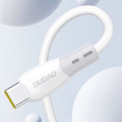 
Silikoninis pintas USB-C laidas - iPhone Lightning L25SX 30W 2m - Baltas
