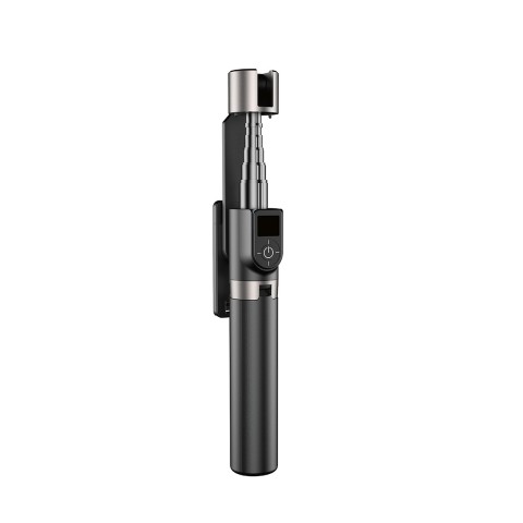 
Asmenukių lazda su trikoju ir „Bluetooth“ nuotolinio valdymo pultu 1,1 m - juoda

