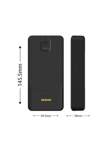 
Išorinė baterija 20000mAh USB-A K10Pro 2.4A - juoda

