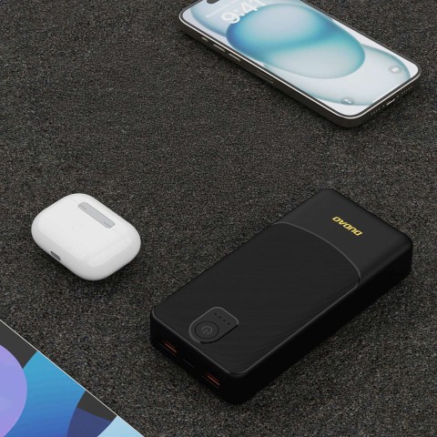 
Išorinė baterija 20000mAh USB-A K10Pro 2.4A - juoda
