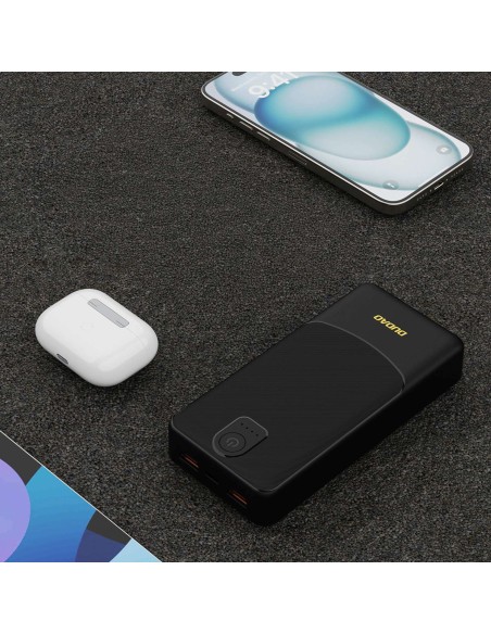 
Išorinė baterija 20000mAh USB-A K10Pro 2.4A - juoda
