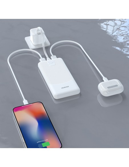 
20000mAh USB-A K10Pro 2.4A nešiojama baterija - balta
