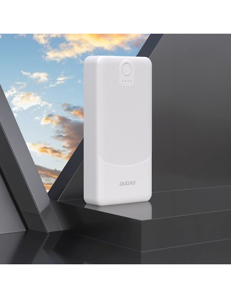 
20000mAh USB-A K10Pro 2.4A nešiojama baterija - balta
