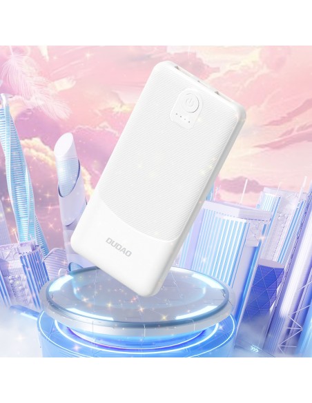 
20000mAh USB-A K10Pro 2.4A nešiojama baterija - balta
