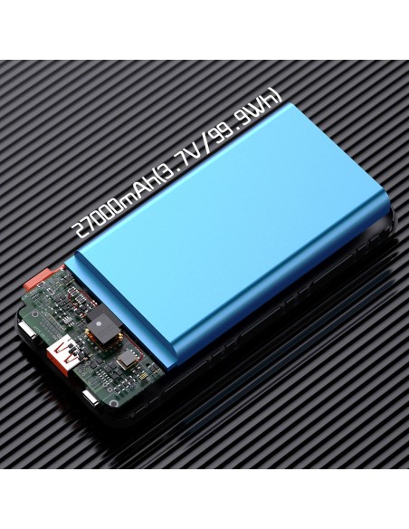 
30000mAh USB-A USB-C K15Max PD 22.5W nešiojamas įkroviklis su USB-C iPhone Lightning laidu – baltas
