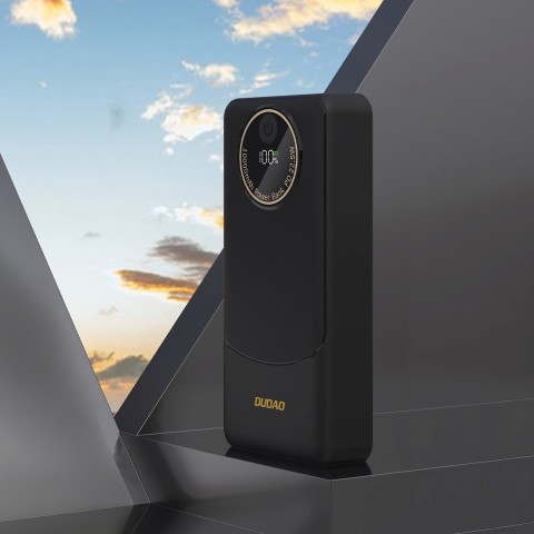
Nešiojamoji baterija 20000mAh USB-A USB-C K12Pro 22.5W PD - juoda
