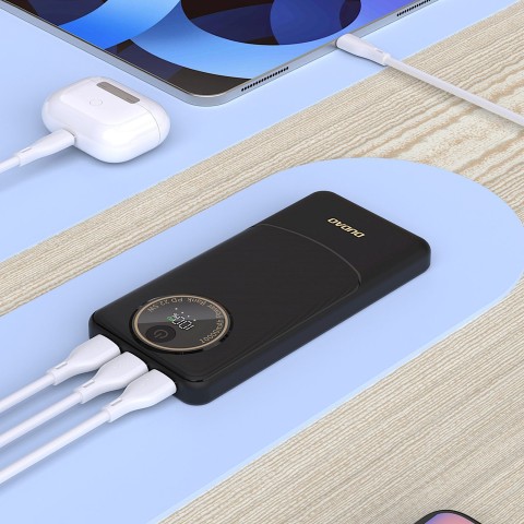 
Nešiojamoji baterija 20000mAh USB-A USB-C K12Pro 22.5W PD - juoda
