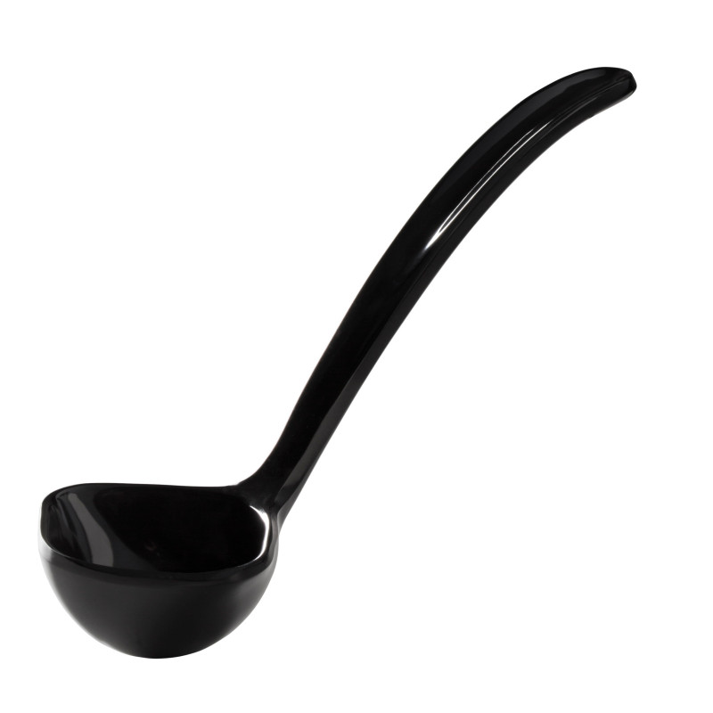 Kaušas padažui iš melamino talpos 0,4L ilgis 170mm juoda - Hendi 563649
