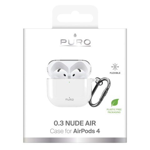 
„AirPods 4 0.3“ apsauginis dėklas nuo saulės – permatomas
