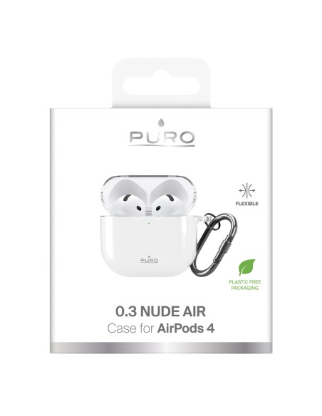 
„AirPods 4 0.3“ apsauginis dėklas nuo saulės – permatomas
