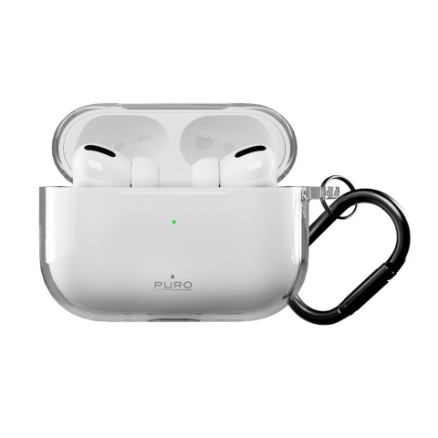
„AirPods Pro 3 0.3“ ausinių dėklas – permatomas, nuogo spalvos
