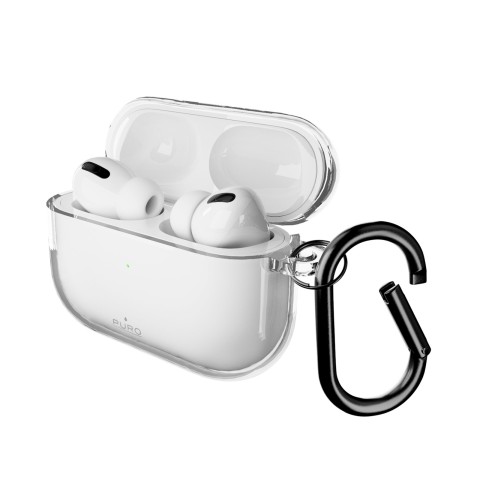 
„AirPods Pro 3 0.3“ ausinių dėklas – permatomas, nuogo spalvos
