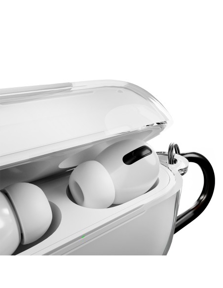
„AirPods Pro 3 0.3“ ausinių dėklas – permatomas, nuogo spalvos
