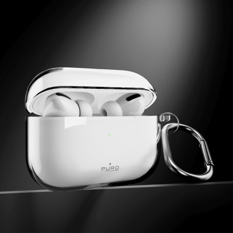 
„AirPods Pro 3 0.3“ ausinių dėklas – permatomas, nuogo spalvos
