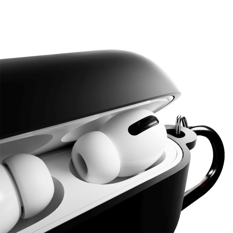 
„AirPods Pro 3 Icon“ dėklas – juodas
