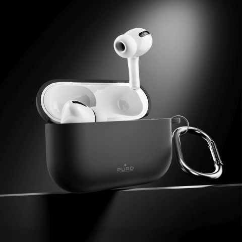 
„AirPods Pro 3 Icon“ dėklas – juodas
