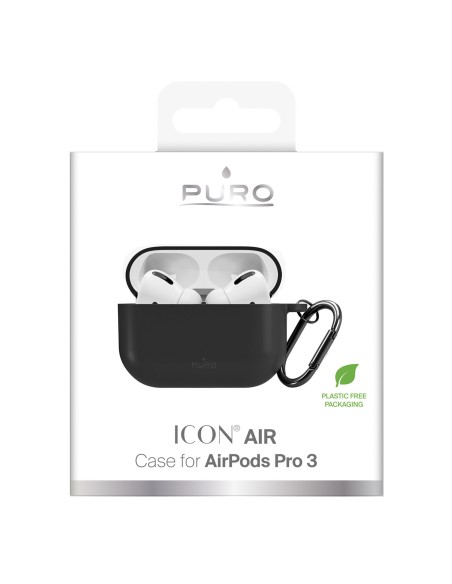 
„AirPods Pro 3 Icon“ dėklas – juodas
