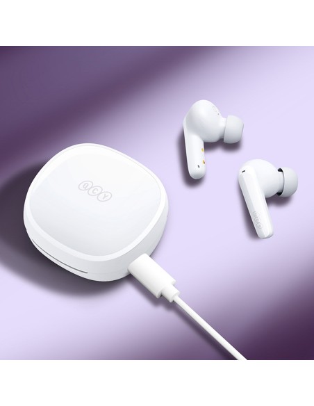 
T13X ENC IPX5 belaidės „Bluetooth“ ausinės – baltos
