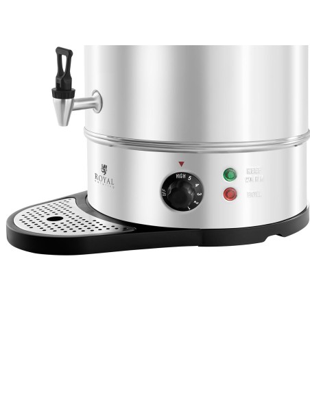 Warnik šildytuvas su lašinamomis grotelėmis karštam vandeniui, nerūdijantis plienas 230V 16L