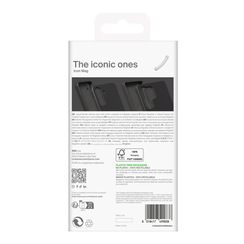 
Silikoninis dėklas, skirtas „Samsung Galaxy S25 Icon Mag MagSafe“ – juodas
