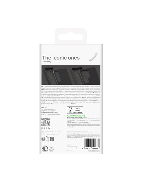 
Silikoninis dėklas, skirtas „Samsung Galaxy S25 Icon Mag MagSafe“ – juodas
