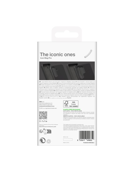 
Silikoninis dėklas, skirtas „Samsung Galaxy S25 Ultra Icon Mag MagSafe“ – juodas

