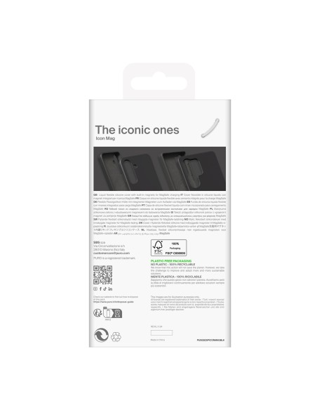 
Silikoninis dėklas, skirtas „Samsung Galaxy S25+ Icon Mag MagSafe“ – juodas
