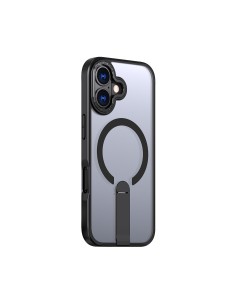 
„iPhone 17 Hybrid Armor X MagSafe“ dėklas su stovu – juodas
