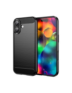 
„iPhone 17“ anglies pluošto dėklas – juodas
