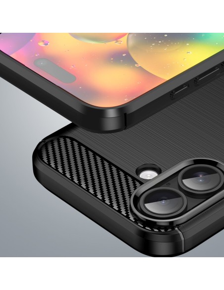 
„iPhone 17“ anglies pluošto dėklas – juodas
