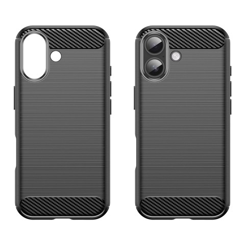 
„iPhone 17“ anglies pluošto dėklas – juodas

