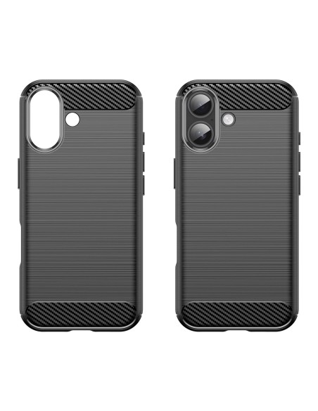 
„iPhone 17“ anglies pluošto dėklas – juodas
