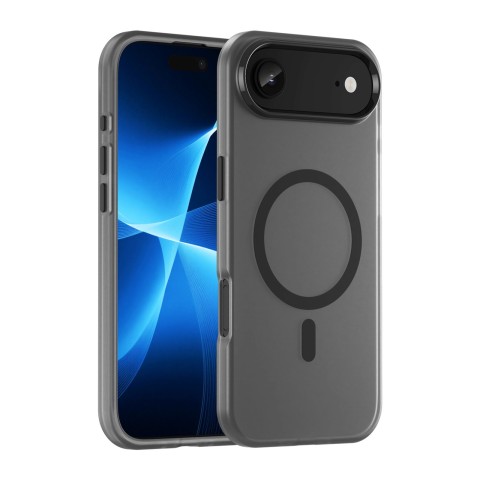 
„iPhone 17 Air“ magnetinis abrazyvinis „MagSafe“ dėklas – matinės juodos spalvos
