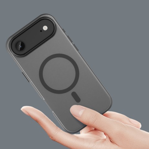
„iPhone 17 Air“ magnetinis abrazyvinis „MagSafe“ dėklas – matinės juodos spalvos
