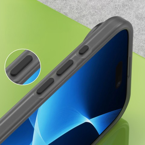 
„iPhone 17 Air“ magnetinis abrazyvinis „MagSafe“ dėklas – matinės juodos spalvos
