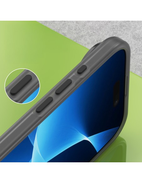 
„iPhone 17 Air“ magnetinis abrazyvinis „MagSafe“ dėklas – matinės juodos spalvos
