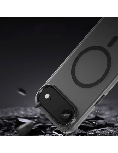 
„iPhone 17 Air“ magnetinis abrazyvinis „MagSafe“ dėklas – matinės juodos spalvos
