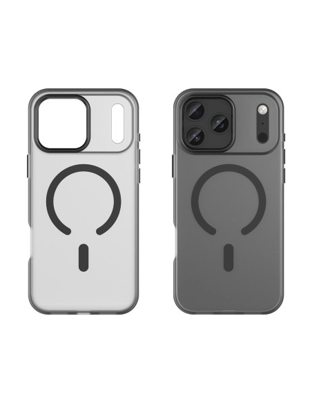 
„iPhone 17 Pro“ magnetinis abrazyvinis „MagSafe“ dėklas – matinės juodos spalvos

