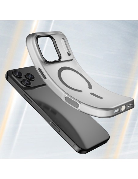 
„iPhone 17 Pro“ magnetinis abrazyvinis „MagSafe“ dėklas – matinės juodos spalvos

