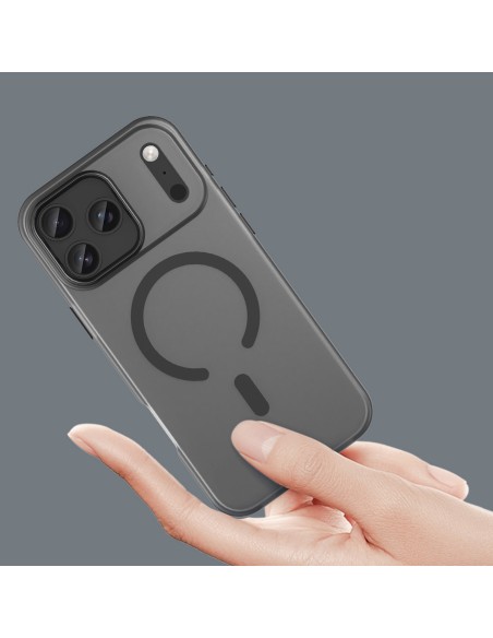 
„iPhone 17 Pro“ magnetinis abrazyvinis „MagSafe“ dėklas – matinės juodos spalvos
