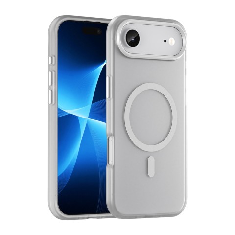 
„iPhone 17 Air“ magnetinis abrazyvinis „MagSafe“ dėklas – matinės baltos spalvos
