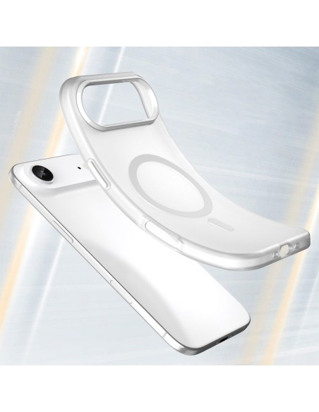 
„iPhone 17 Air“ magnetinis abrazyvinis „MagSafe“ dėklas – matinės baltos spalvos
